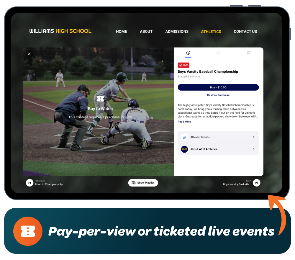 How to Livestream Your Sporting Event